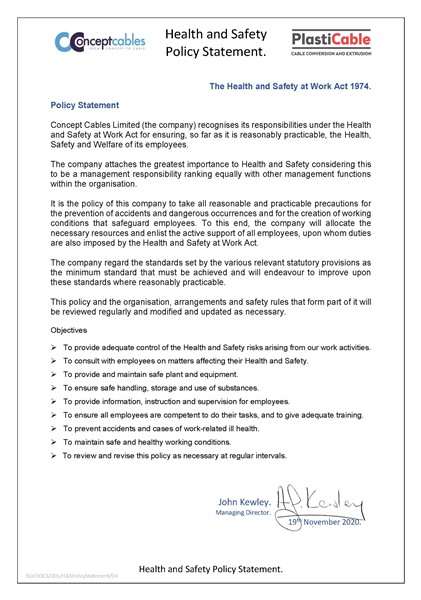 H&S Policy Statement