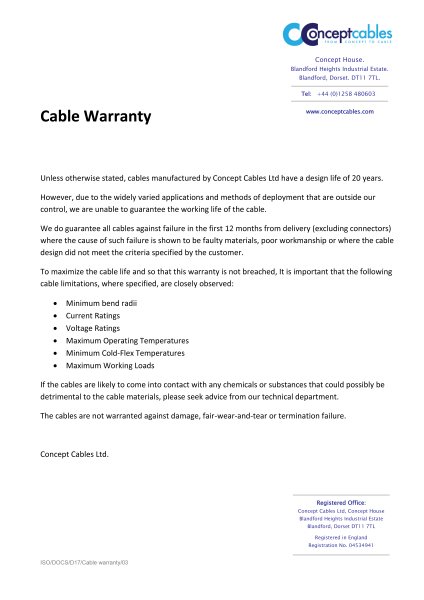 D17 Cable Warranty.03 c5cce